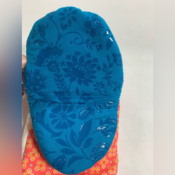 NWT The Pioneer Woman Set of 2 MAZIE Design Mini Oven Mitts Silicone Grip - Picture 3 of 5